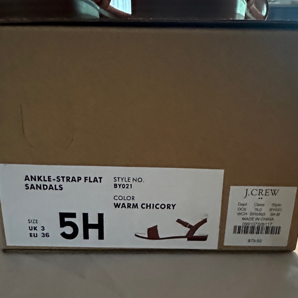 J. Crew Ankle Strap Sandals size 5.5 - Picture 4 of 5